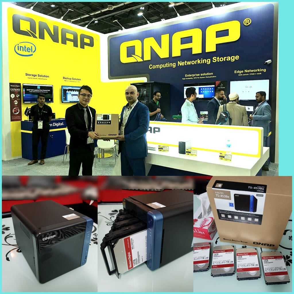Bilal Abid with QNAP exceptional winner prize