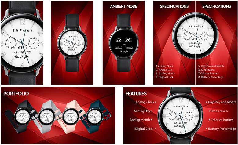 White Watch by BAAwan presentation board
